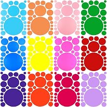Polka dot wall stickers display