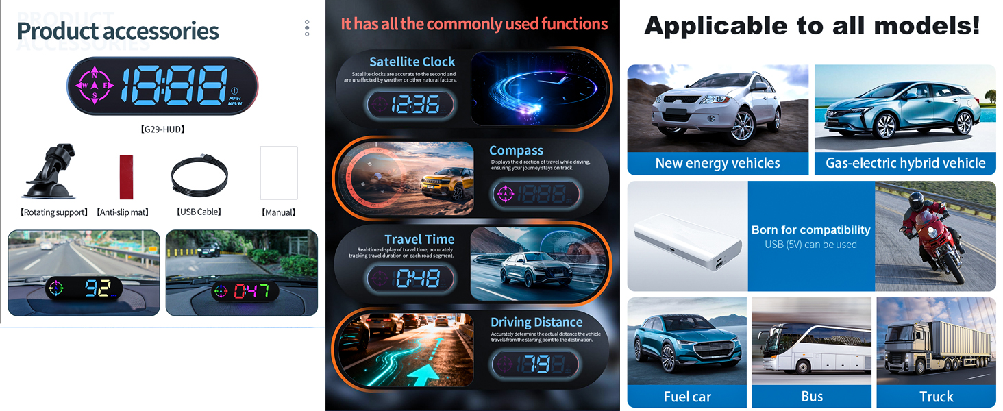 gps speedometer mph HUD