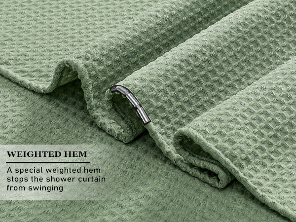 sage green shower curtain