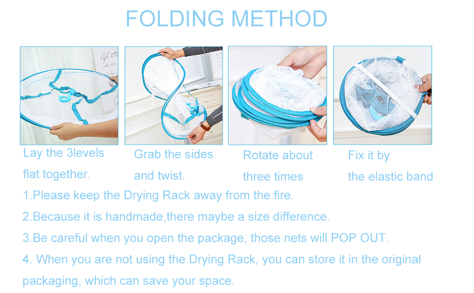 Folding Mesh Clothes Drying Rack