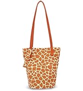 Shoulder Bag for Women, Cotton Canvas Bucket Bags Tote Purse Cute Crossbody Bag Designer Ladies H...