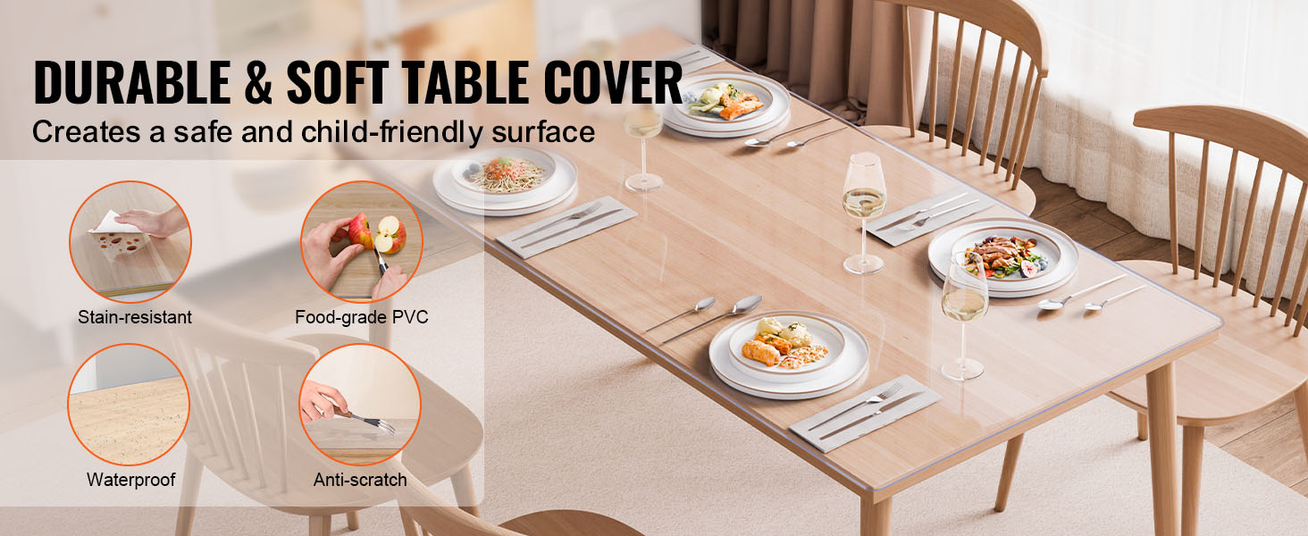 clear table protector