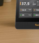 Temtop WiFi Air Quality Monitor M100 2nd Gen, 7 Inch Touchscreen CO2 Detector & Air Quality Teste...