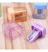 1Pc Random Color Mini Manual Portable Pencil Sharpener for Student Office Stationery Pencil Sharp...