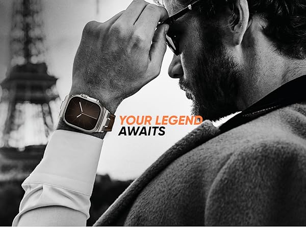leather apple watch band men