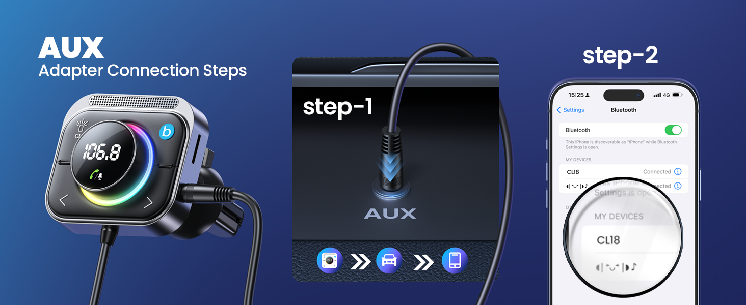 AUX Bluetooth adapter