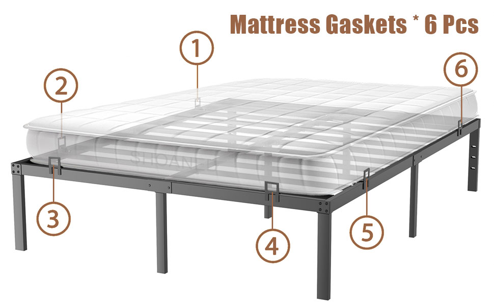 Adjustable Non Slip Mattress Gaskets for Metal Bed Frame Box Spring