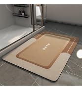 MontVoo-Bath Mat-Bathroom Mat Rug Non Slip Super Absorbent Stain Resistant Quick Dry Thin Bathroo...