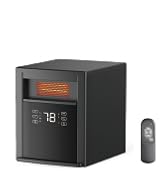 Shinic Portable Space Heaters for Indoor Use Energy Efficient, 1500W Infrared Space Heater, Remot...