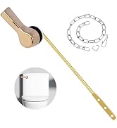 Toilet Handle Replacement Kit, Universal Toilet Flush Handle, Zinc Alloy Toilet Tank Trip Lever w...