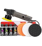 Chemical Guys, TORQX Random Orbital Polisher Kit, 800W Motor, 9-Piece | 9mm dual-action throw wit...