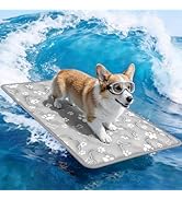 Dog Cooling Mat, Large Cooling Dog Bed Mat for Indoor & Outdoor, Q-Max>0.5, Machine Washable Non-...