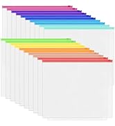 Antner 20PCS Letter Size Binder Pockets for 3 Ring Binder, 10 Assorted Colors Zipper Pouches Wate...