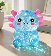 Asgzed Axolotl Squishy Stress Relief Toy Cute Glitter Squishy Axolotl | Slow-Rising Fidget Sensor...