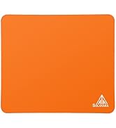SOLAKAKA EP9 FPS Gaming Mouse Pad- 4MM Thick17.7 x15.7 (400x400mm), Orange Mouse Pad, Micro-Woven...