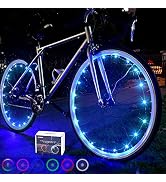 DAWAY A01 LED Bike Wheel Lights - Ultra-Bright, Waterproof Bicycle Spoke Lights with Batteries - ...