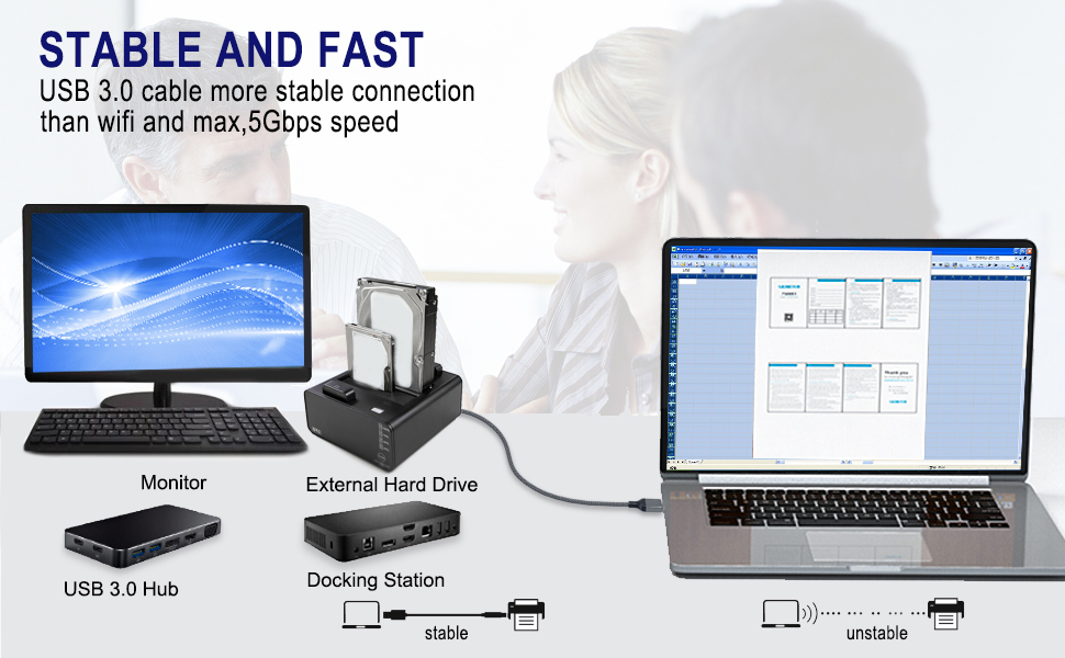printer 3.0 cable, usb a to usb 3.0 b,usb 3.0 type b upstream cord