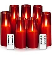 kakoya Flameless LED Candles Upgraded Realistic Flickering Flame,7Pcs Battery Operated Candles wi...