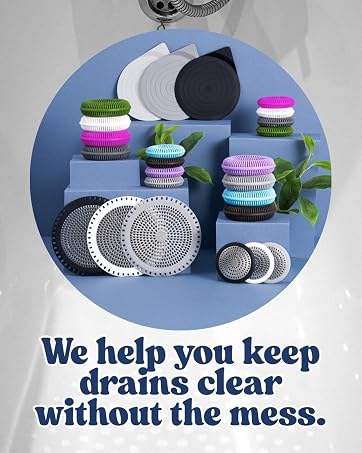 Bathroom drain strainer with stainless Universal fit shower drain hair catcher for pet hair