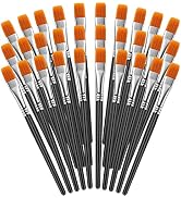 Paint Brushes for Acrylic Painting, YGAOHF Easy to Use and Clean Flat Paint Brushes, Small Paint ...