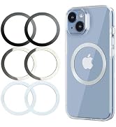 KALAPOP Metal Rings 6PCS,Ultra-Thin(0.4mm) for MagSafe Sticker,Magnetic Adapter,Phone Cases & Wir...