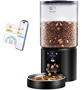Frienhund 5L Automatic Cat Feeder with Sealed Outlet: 5G WiFi Automatic Dog Feeder with Large Pet...