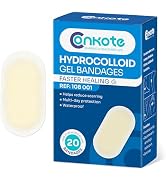 Conkote Hydrocolloid Gel Bandages 20 PCS, FSA or HSA Waterproof Hydrocolloid Bandages, Small Hydr...