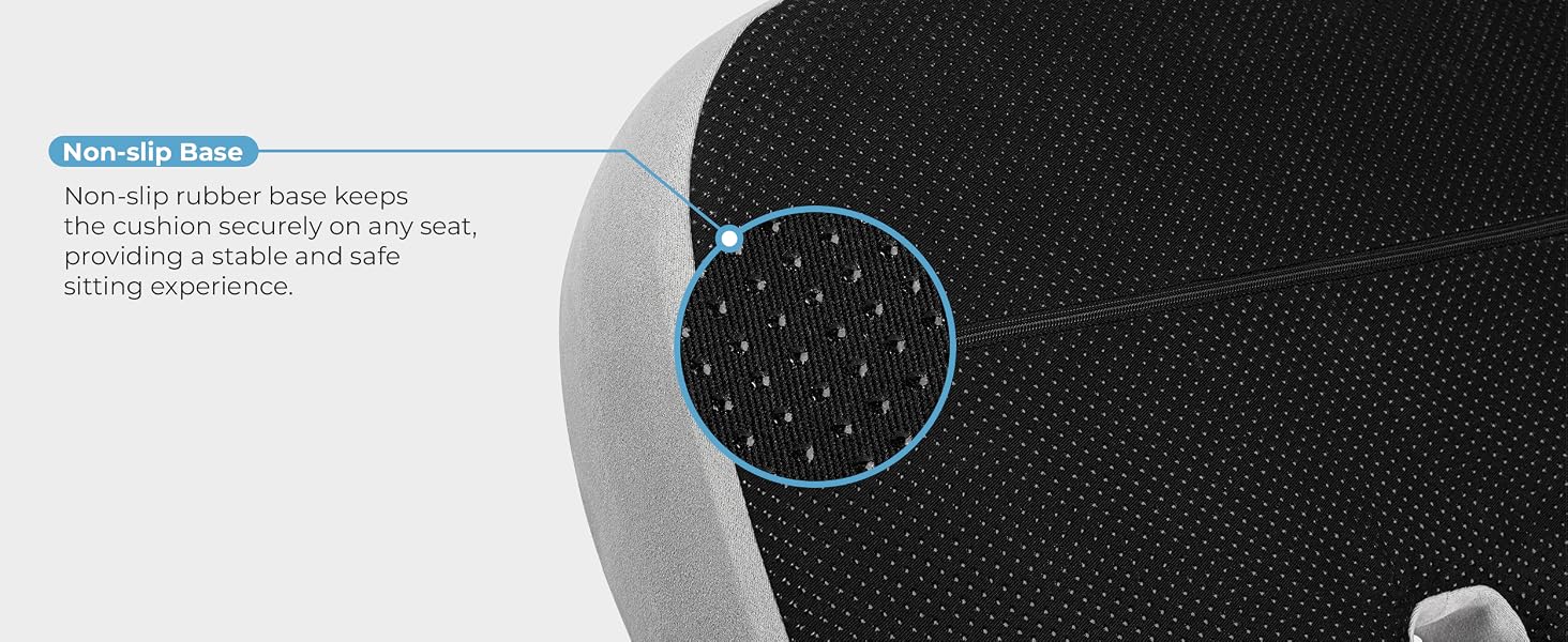 Seat Cushion Pillow - Non-slip base