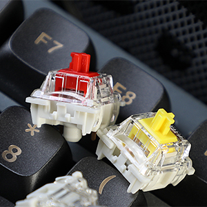 GATERON-G PRO Yellow 3.0-Pre Lubed-5 Pins-RGB Keyboard Switches for MX Mechanical Keyboard