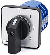 Baomain 660V 40A 4 Positions 3 Phase 12 Terminals SZW26-40/0-3.3 Changeover Control Rotary Cam Sw...