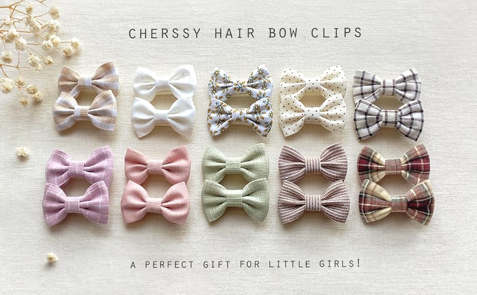 baby hair bow clips