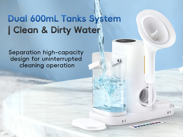 Dual 600mL Tanks system Clean & Dirty Water
