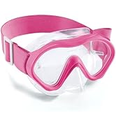 Aegend Kids Swim Goggles Snorkel Diving Goggles with Nose Cover for Kids 3-15, Knitted Fabric Str...