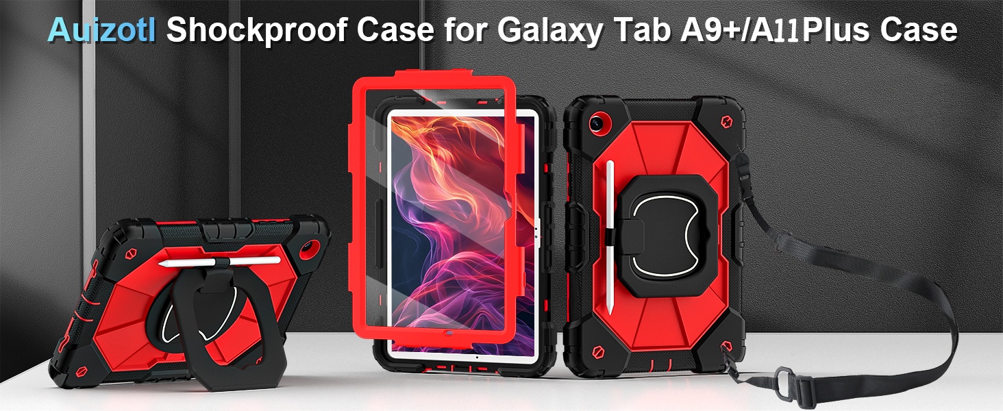 Samsung Tablet A11 Plus/A9 Plus Case with Built-in Screen Protector