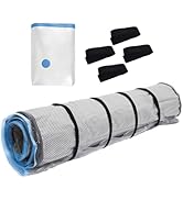 Queen/Full/Full-XL Foam Mattress Vacuum Bag with Blue Zipper, Mattress Storage Bag