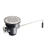 3-1/2 Inch Commercial Sink Drain - PVC Plastic Waste Drain Valve