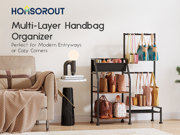 closet organizer system handbag room organization purse hook backpack organizer purse rack