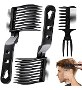 Blend Friend Fade Comb Set 3PC Self Hair Cutting Tools for Men & Boys Black | Professional Barber...