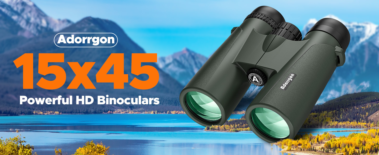 Adorrgon 15x45 Binoculars for Adults for Bird Watching