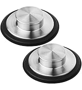 Tifanso Kitchen Sink Drain Stopper Cover, 2PCS Stainless Steel Garbage Disposal Stopper 3.34 Inch...