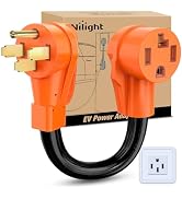 Nilight EV Charger Adapter Cord 50 Amp to 30 Amp Pure Copper Heavy Duty 10 Gauge Wire 14-50P to 1...