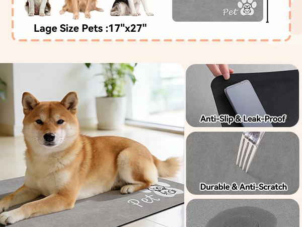 dog feeding mat
