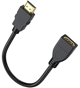 DoroJepi HDMI Extension Cable 1FT, 4K HDMI Extender Male to Female Adapter Supports 4K@60Hz, 2K@1...