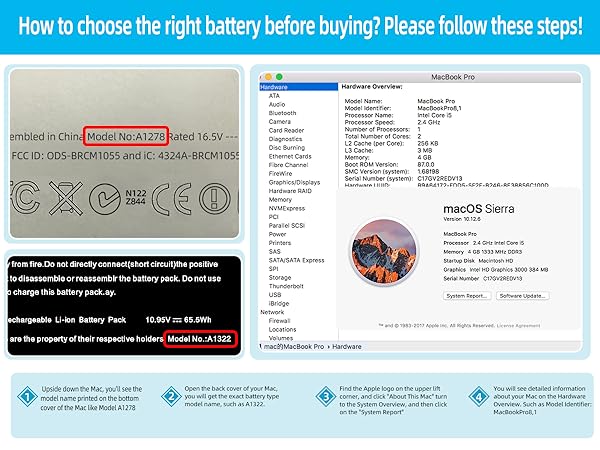 a1322 a1278 battery replacement battery