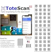 ToteScan HD (Heavy Duty, Tough Labels) Intelligent Smart QR Labels for Organization/Moving/Storag...