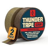 Thunder Tape Tactical Grip Tape – 2 Roll Camo Pack (Green & Brown) – Gun Grip Tape for Rifle, Fir...