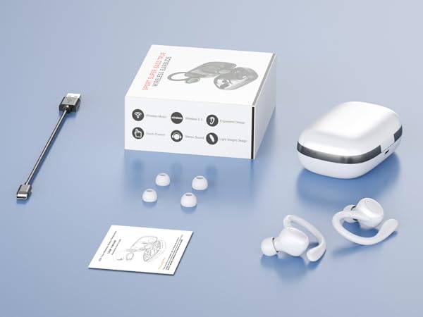 Wireless Headphones with LED Battery Display