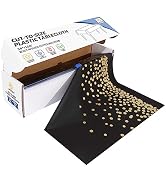 JHDZDHY 54 Inch X 100 Feet Plastic Table Cover Roll Disposable Tablecloth with Slide Cutter for A...