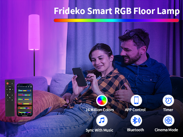 Smart RBG floor lamp