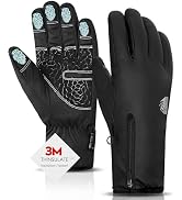 Bruvoalon Y322 Winter Gloves for Men & Women, -10? Touchscreen 5-Layer Thermal Insulated, Windpro...